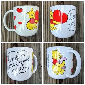 Winnie The Pooh and Piglet "Love You" Mug 16oz NWT